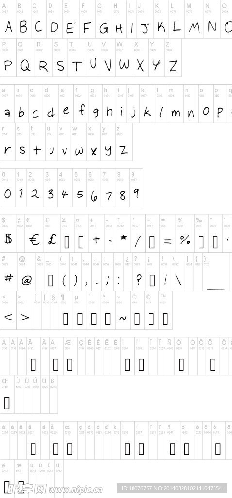 外国字体