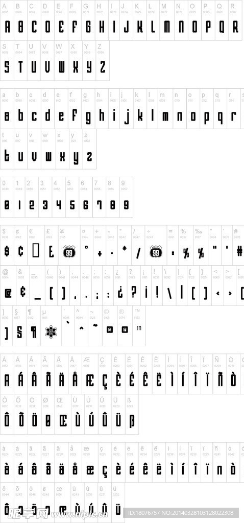 外国字体