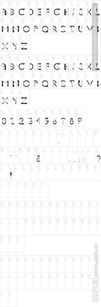 外国字体