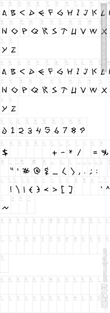 外国字体