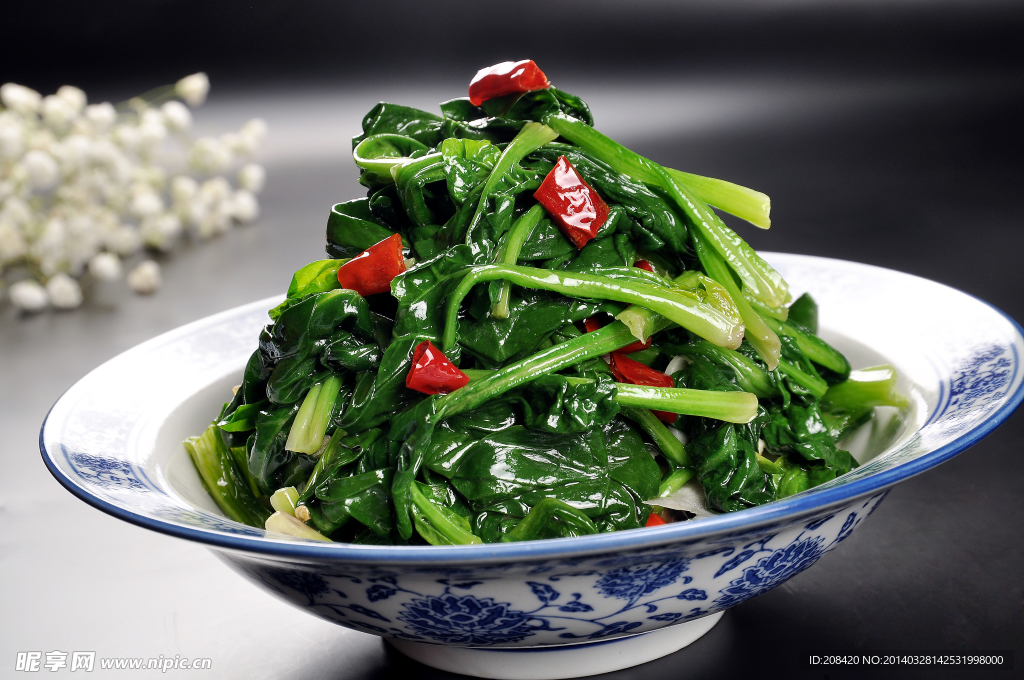 炝炒菠菜