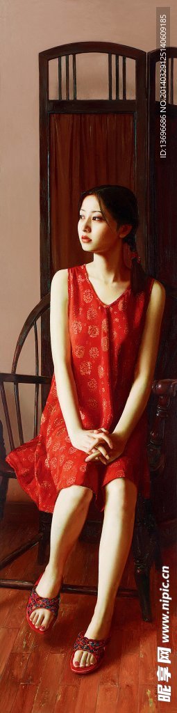 中国人物油画