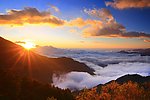 高山云海日出
