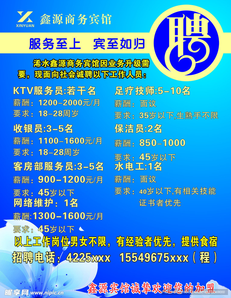酒店招聘