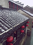 南浔古镇 红灯笼 雪