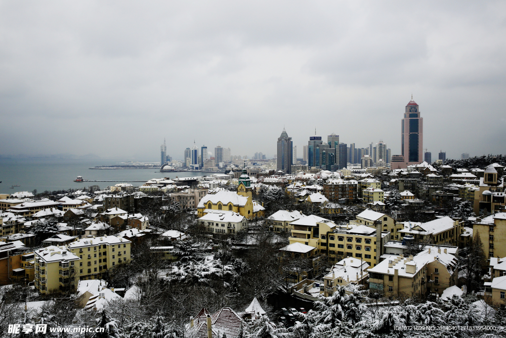 雪中青岛