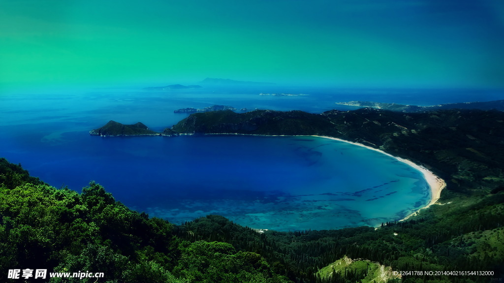 海景 海湾 蓝色梦