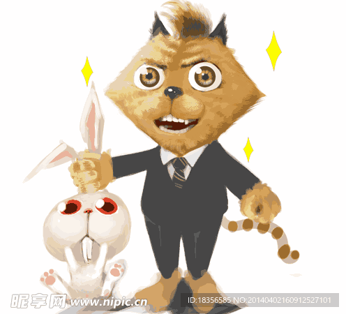 猫 兔子 魔术