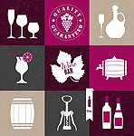 红酒wine葡萄图标