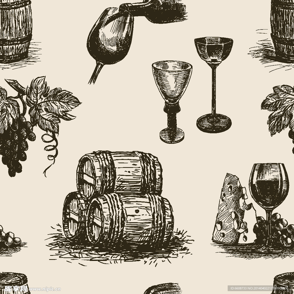 红酒wine葡萄图标