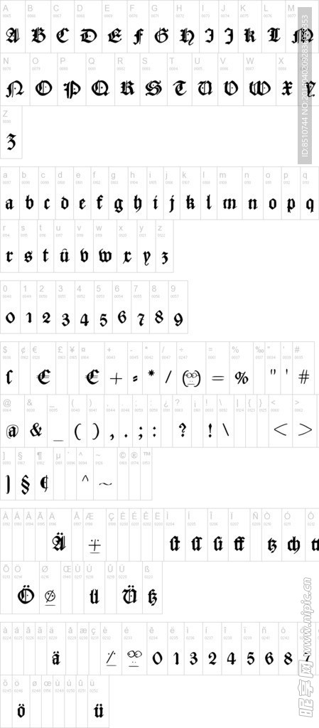 字体