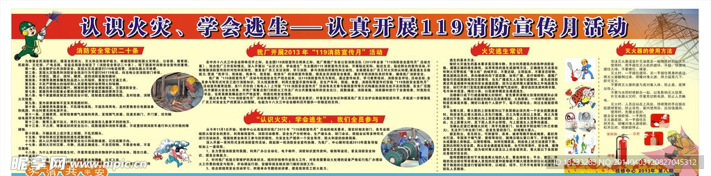 消防展板