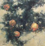 油画 石榴