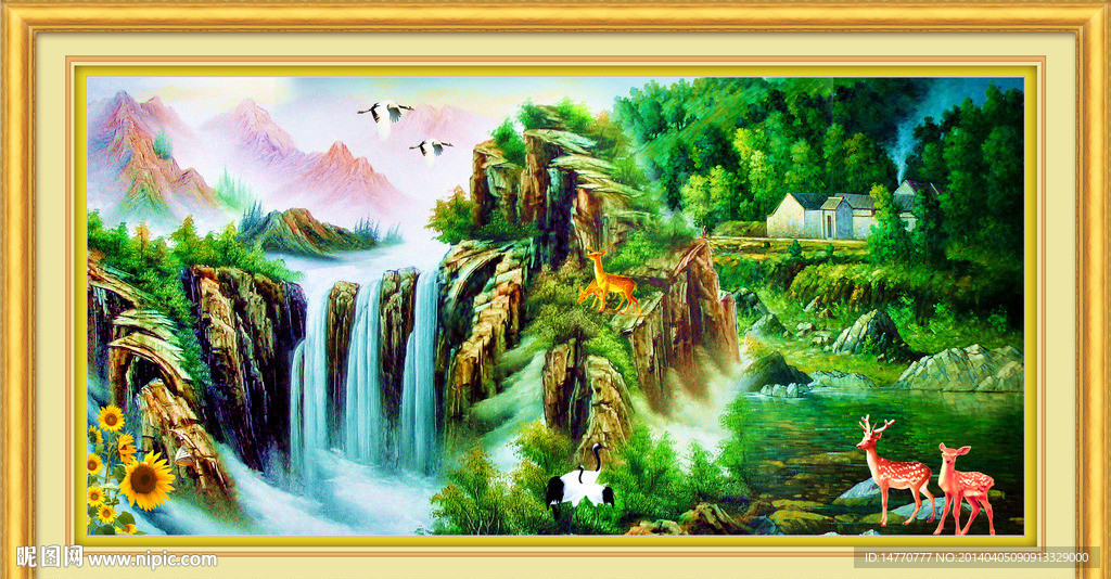 山水油画