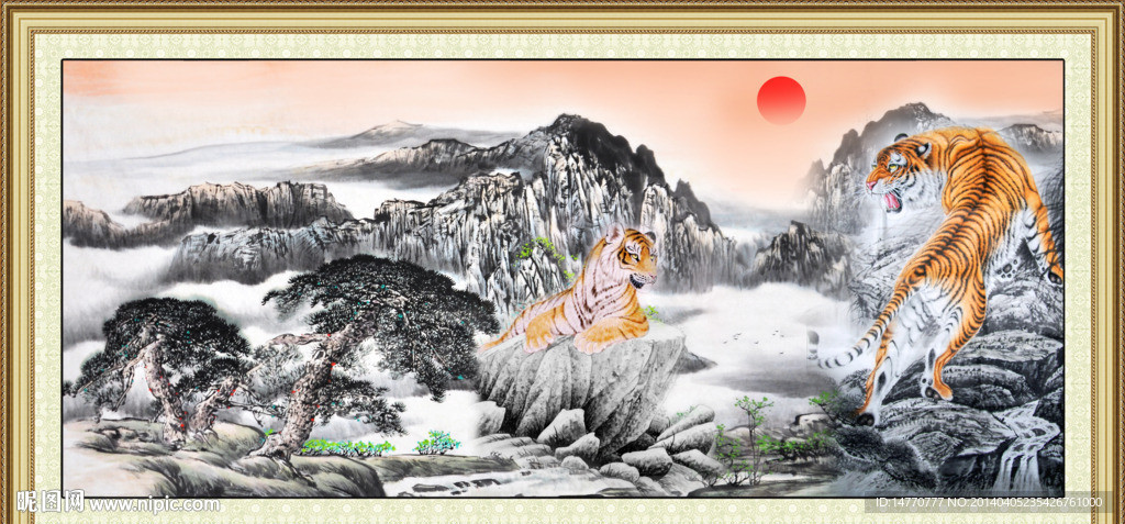 国画老虎图