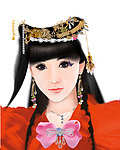 手绘美女