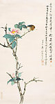仿老莲花鸟