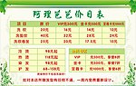 价目表