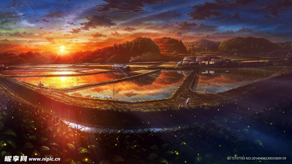 手绘美景
