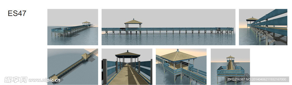 桥 码头 室外 模型