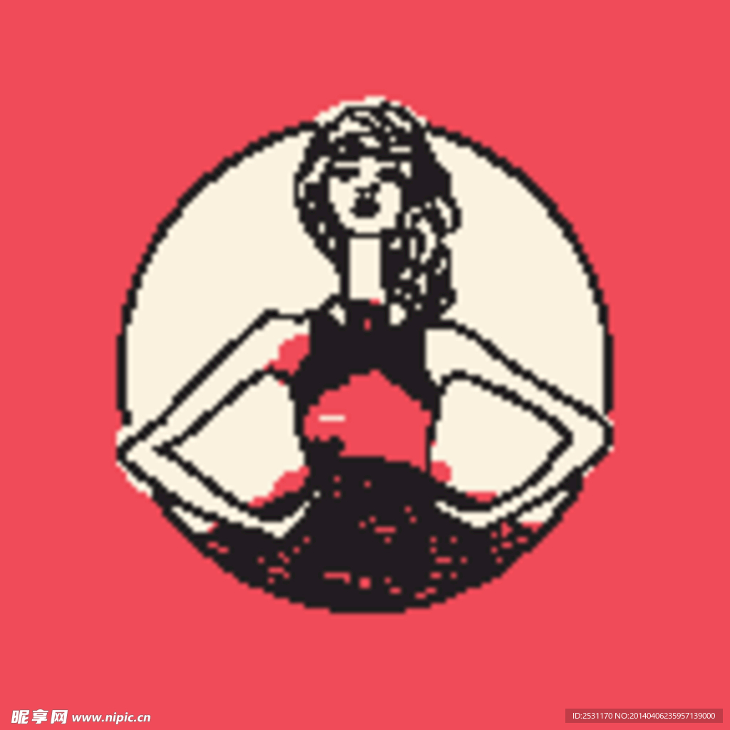 手绘少女