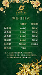 房价表