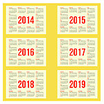 2015年历模板