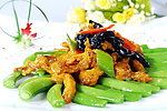 揽角蜜豆焗鸭舌