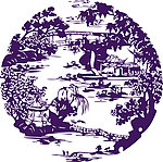 苏州园林剪纸矢量