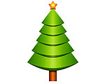 圣诞松树psd图标
