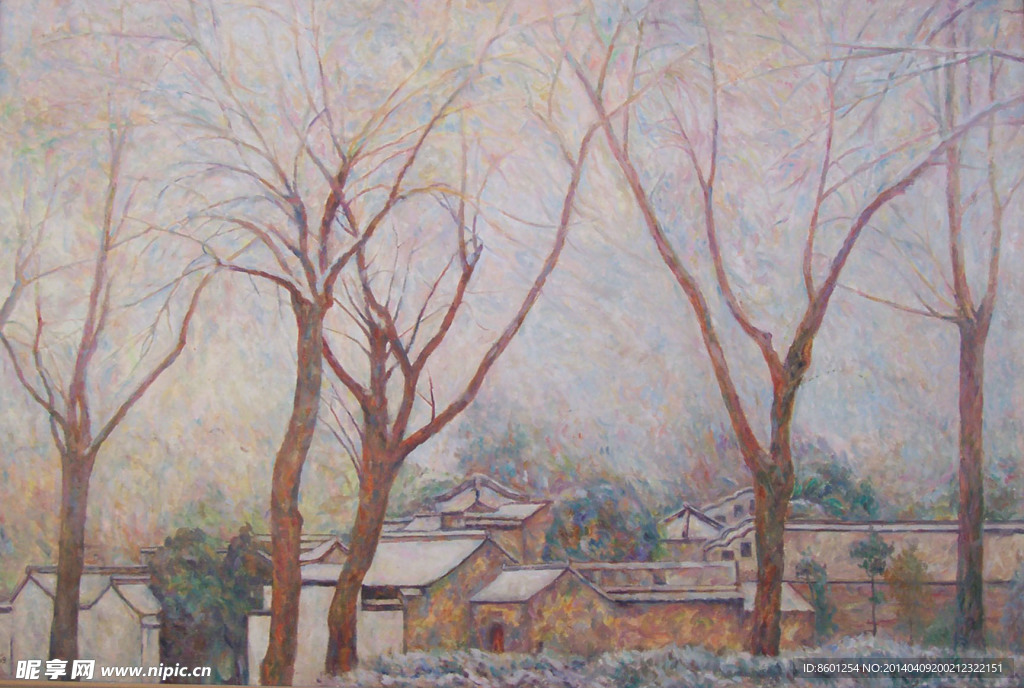 广陵雪色