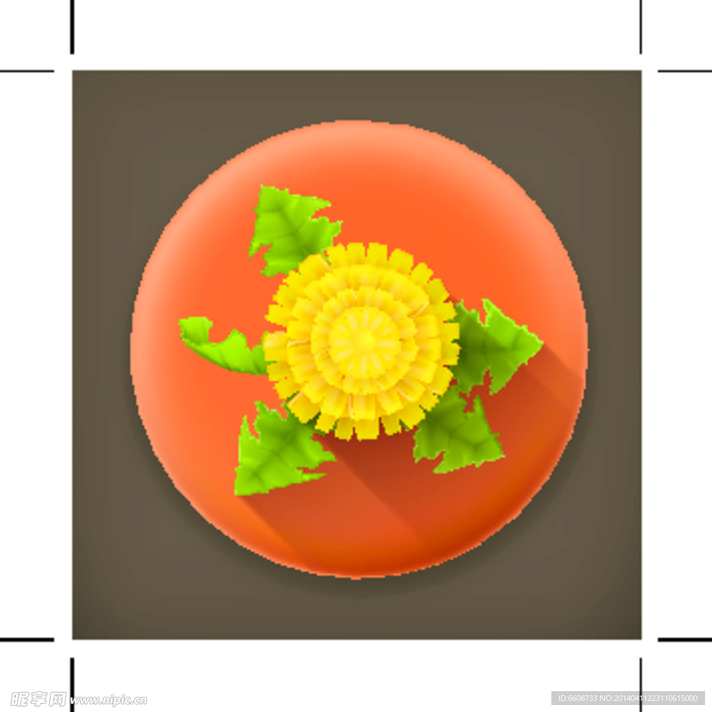 鲜花菊花ICON图标