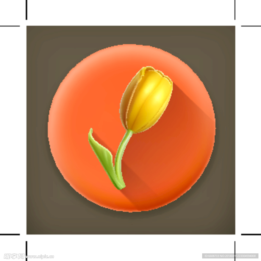 鲜花ICON图标标志