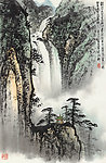 飞瀑图