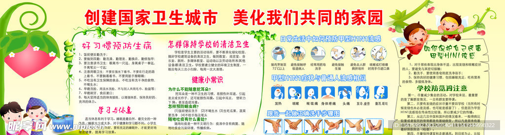 学校卫生宣传栏