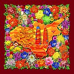 丝巾花