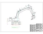 挖掘机的外形图CAD