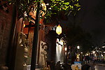 宽窄巷子夜景摄影图片