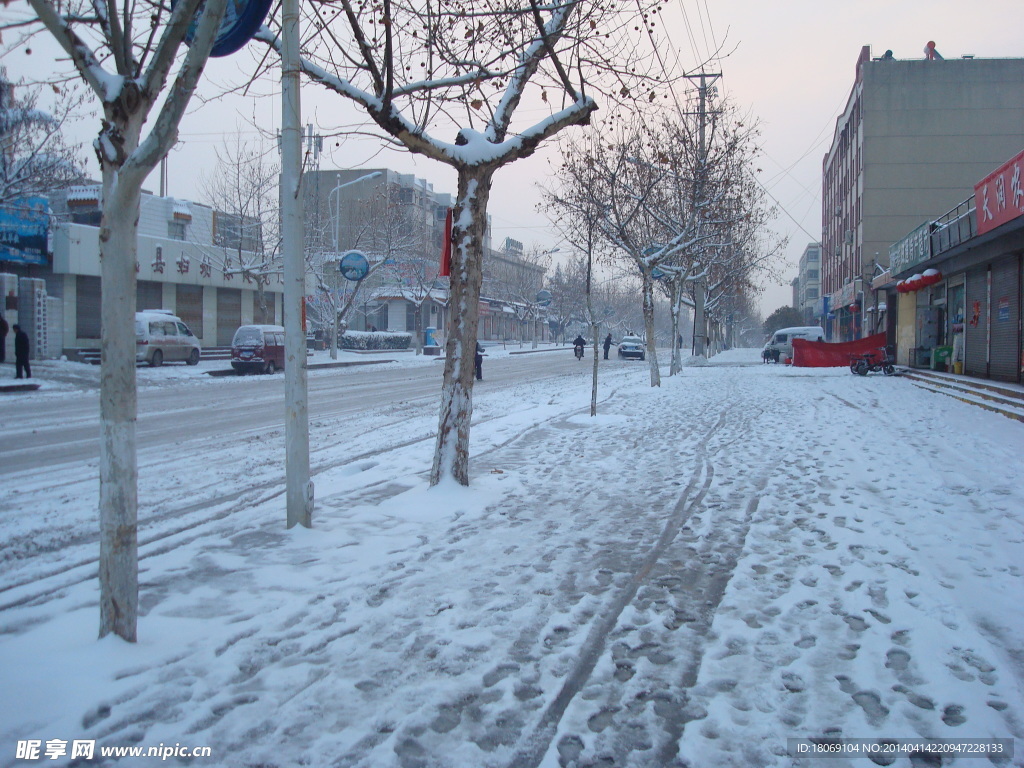 雪景 街道