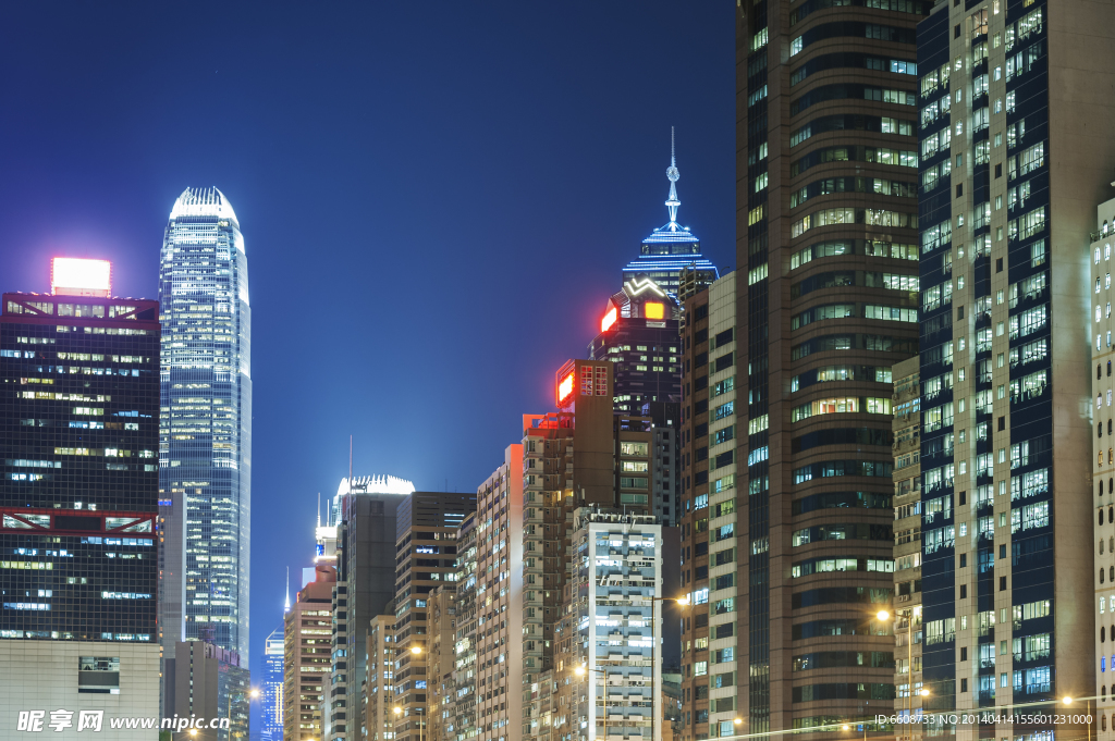 繁华城市大都市夜景