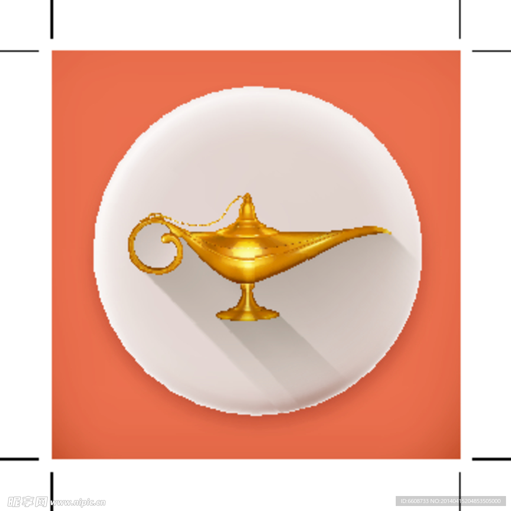 阿拉神灯ICON图标
