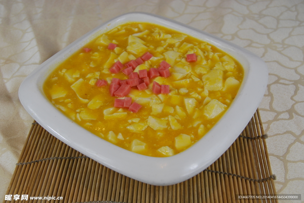 蟹黄豆花
