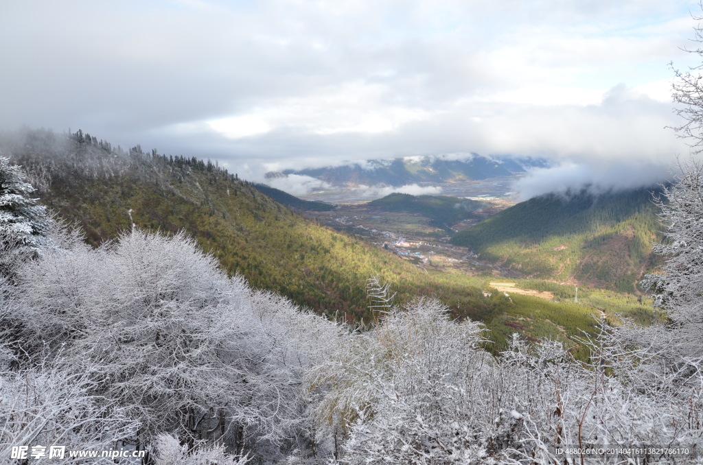 春雪 雪景
