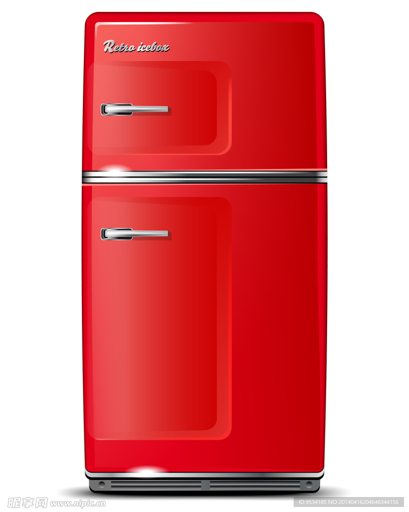 红色冰箱