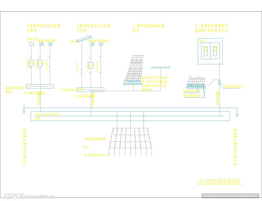 机房联合接地系统图