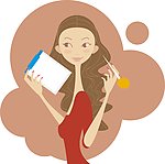 美女 插画 少女插画
