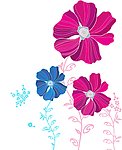插画 韩式花 花朵