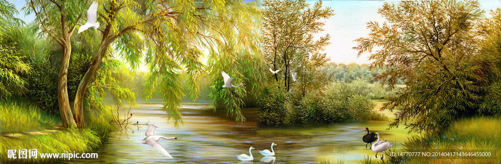 高清油画风景