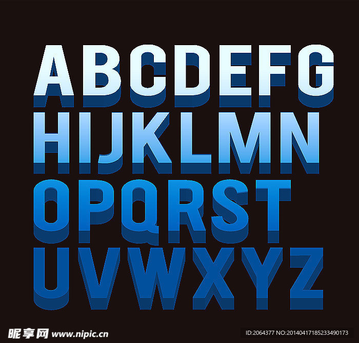 字母矢量素材