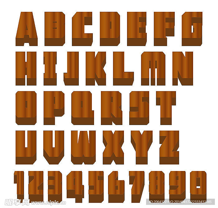 立体字母